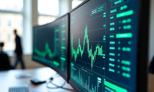 Financial data visualization on high-end screens