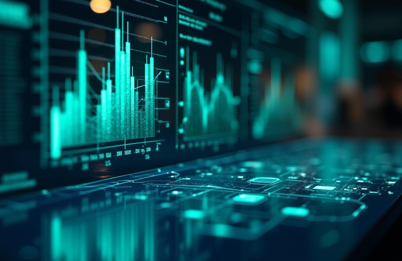 Futuristic AI Data Interface